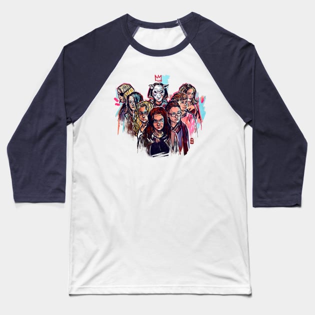 Orphan Black Baseball T-Shirt by Habuza